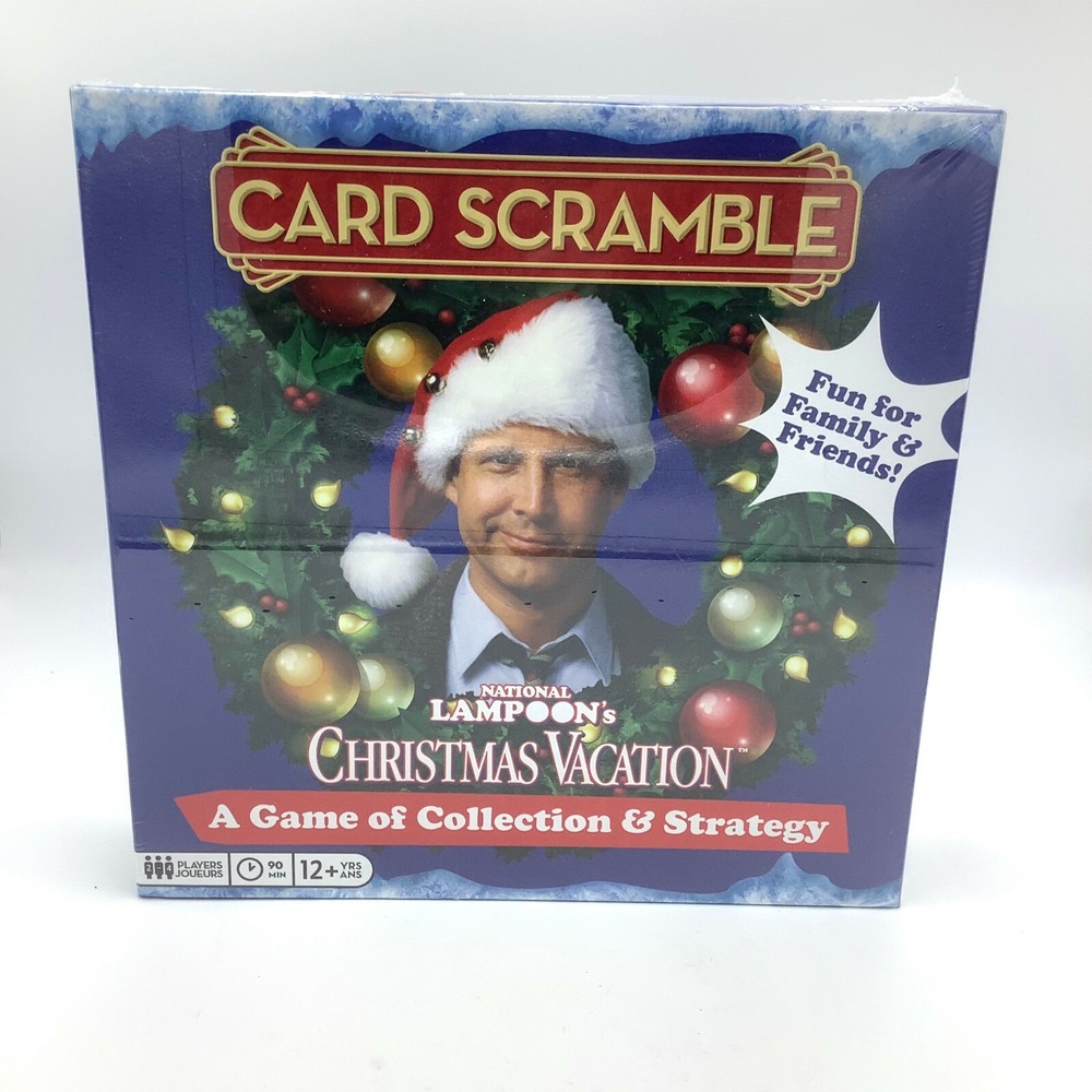 National Lampoon Christmas Vacation Card Scramble Family Strategy Board Game NEW